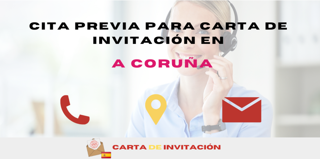 Cita previa para Carta de invitación en A Coruña