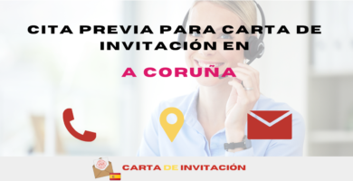 Cita previa para Carta de invitación en A Coruña