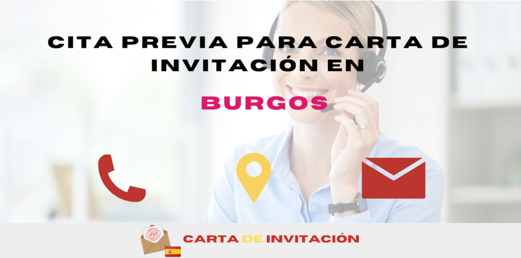 cita previa para la carta de invitación en Burgos