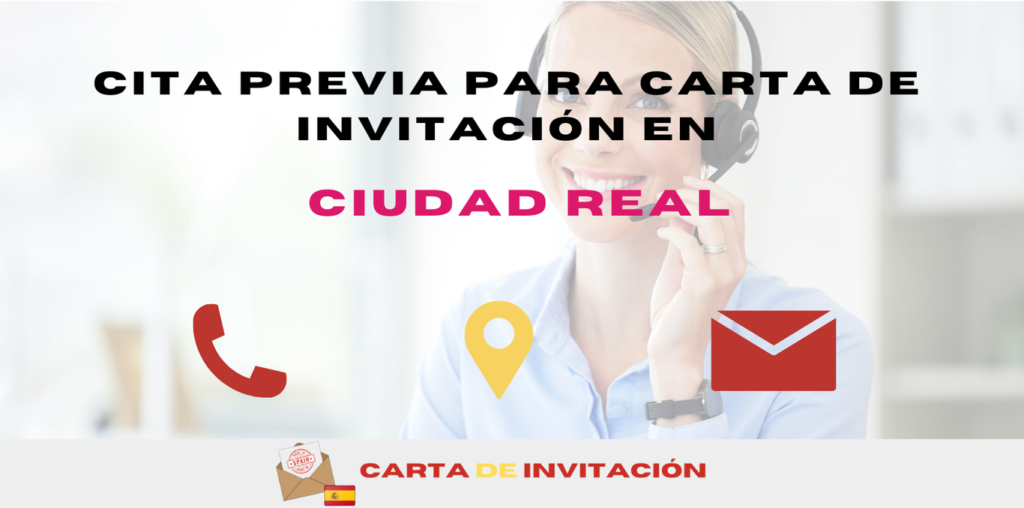 cita previa para solicitar carta de invitación en Ciudad Real