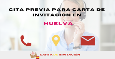 cita previa para carta de invitación en Huelva