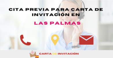 cita previa para solicitar carta de invitación en Las Palmas