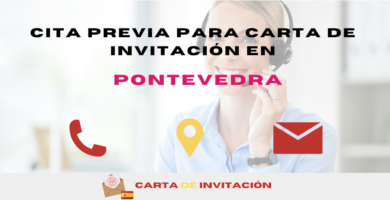 obtener cita previa para carta de invitación en Pontevedra