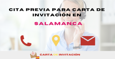 cita previa para carta de invitación en Salamanca