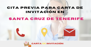 obtener cita previa para carta de invitación en Santa Cruz de Tenerife