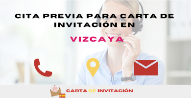 cita previa para carta de invitación en Vizcaya