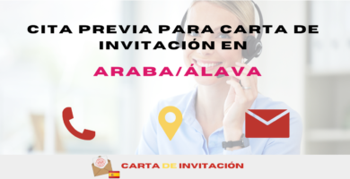 cita previa para carta de invitación en Araba/Álava