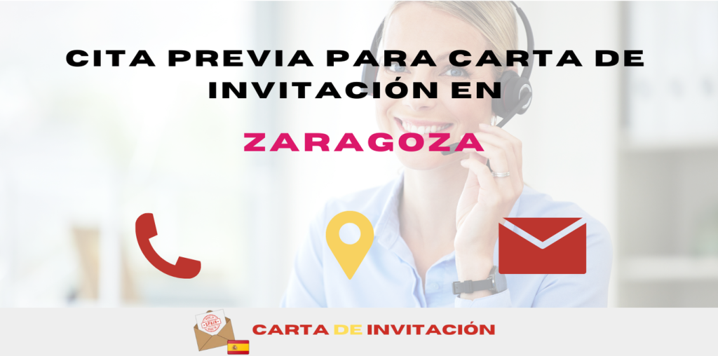 cita previa para carta de invitación en Zaragoza